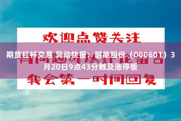 期货杠杆交易 异动快报：韶能股份（000601）3月20日9点43分触及涨停板