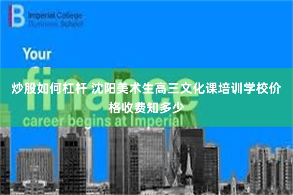 炒股如何杠杆 沈阳美术生高三文化课培训学校价格收费知多少